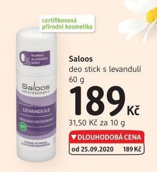 Deodorant stick bio Saloos