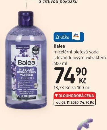 Micelární voda Balea