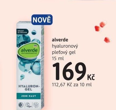 Pleťový gel Hyaluron Alverde
