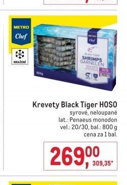 Krevety Black Tiger HOSO