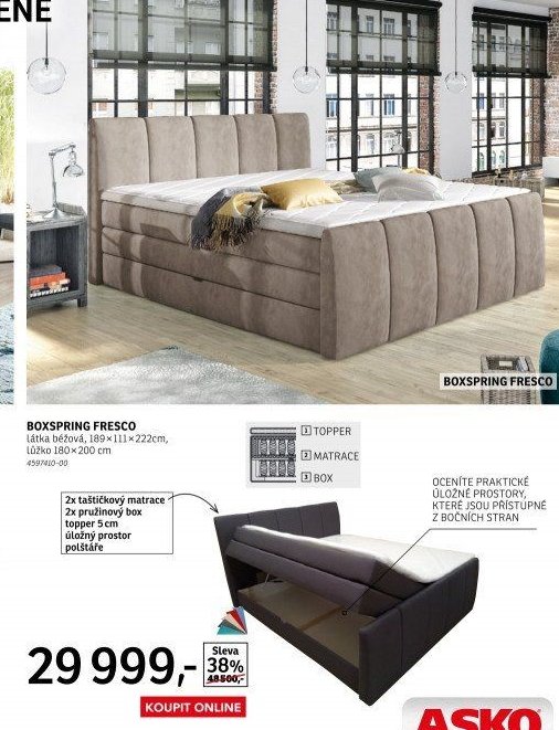 BOXSPRING FRESCO - ASKO akcniletaky.com