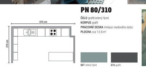 Kuchyňská linka PN 80/310 - ASKO akcniletaky.com
