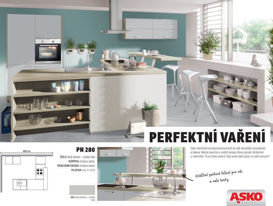 Kuchyňská linka PN 280 - ASKO akcniletaky.com