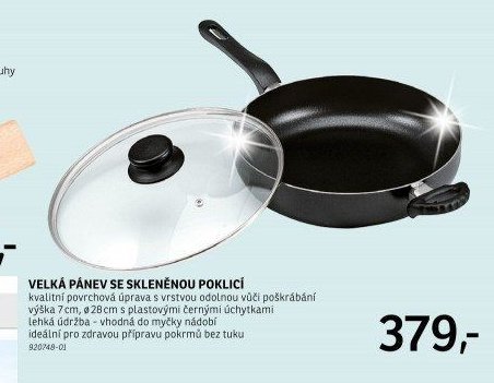 VELKÁ PÁNEV SE SKLENĚNOU POKLICÍ - ASKO akcniletaky.com