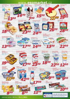 akční leták ESO MARKET 13.1.2021-24.1.2021