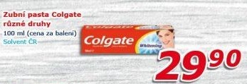 Pasty na zuby Colgate