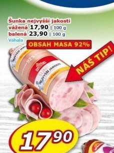 Šunka nejvyšší jakosti Váhala