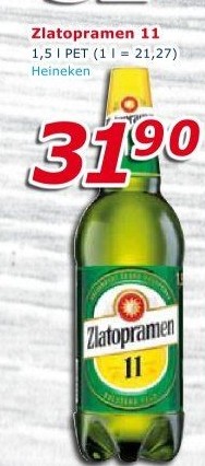 Pivo světlý ležák 11° Zlatopramen