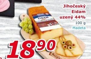 Sýr Eidam uzený 44% Jihočeský Madeta