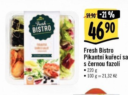 Fresh Bistro Pikantní kuřecí salát s černou fazolí
