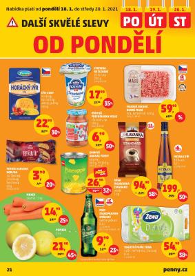 akční leták Penny Market 14.1.2021-20.1.2021