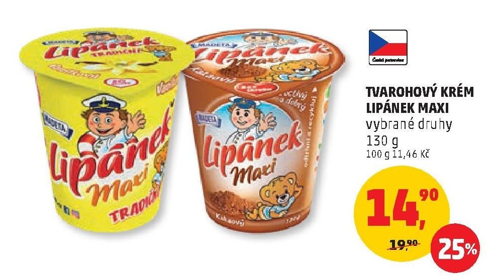 TVAROHOVÝ KRÉM LIPÁNEK MAXI