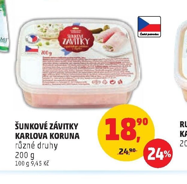 ŠUNKOVÉ ZÁVITKY KARLOVA KORUNA