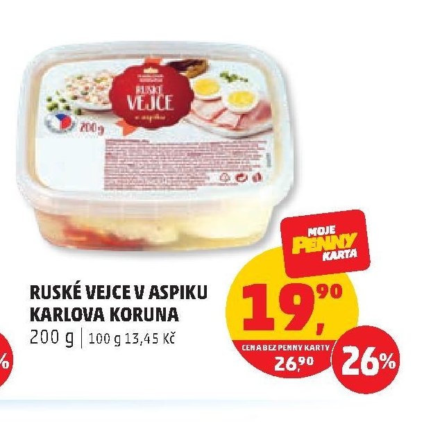 RUSKÉ VEJCE V ASPIKU KARLOVA KORUNA
