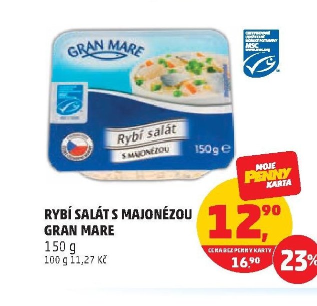 RYBÍ SALÁT S MAJONÉZOU GRAN MARE