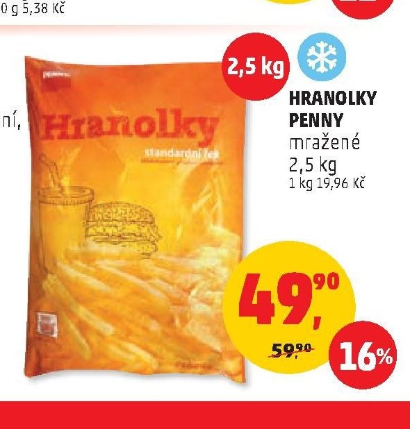 HRANOLKY PENNY mražené 2,5 kg