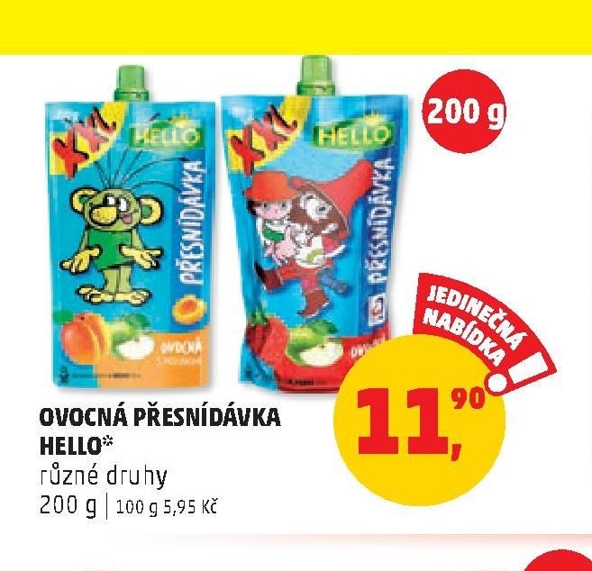 Ovocná přesnídávka Hello