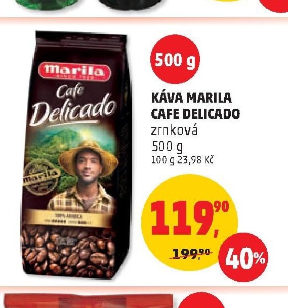 KÁVA MARILA CAFE DELICADO zrnková 500 g