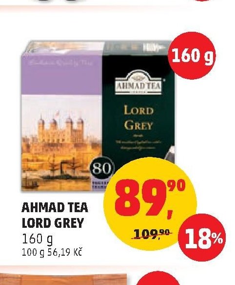 AHMAD TEA LORD GREY 160 g