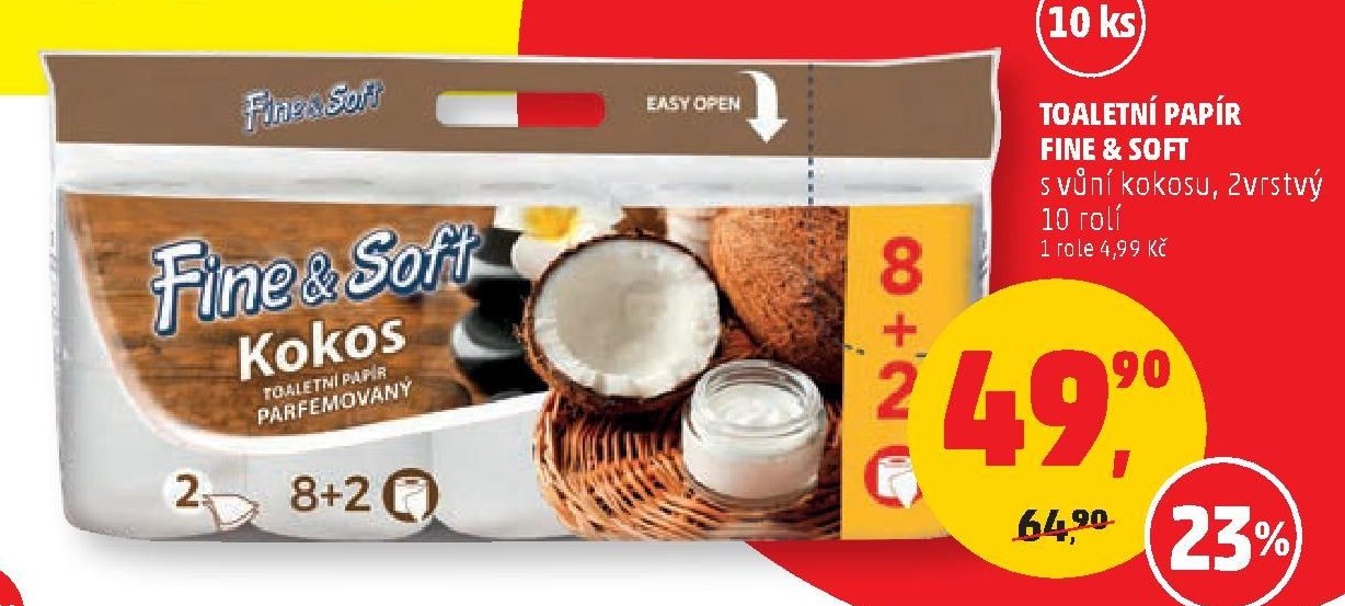 Toaletní papír Fine & Soft 10 ks