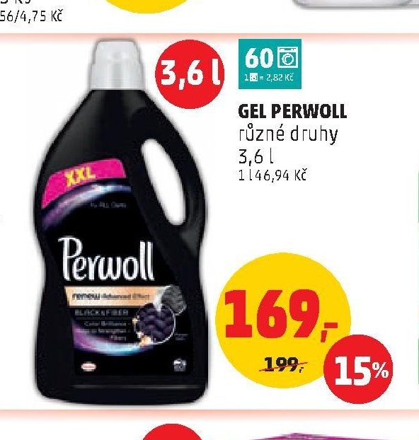 Gel Perwoll různé druhy 3,6 l