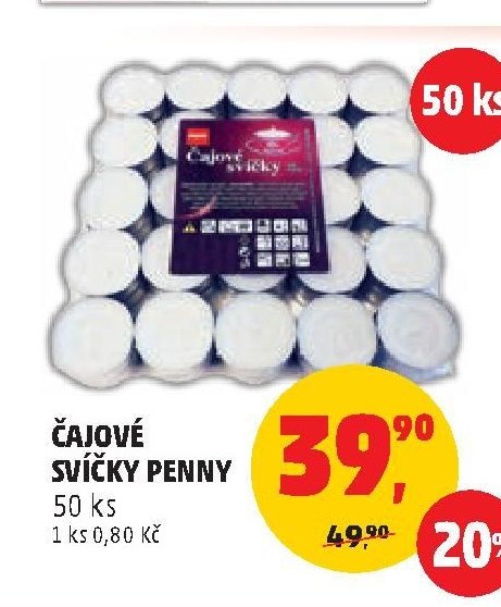 Čajové svíčky Penny 50 ks