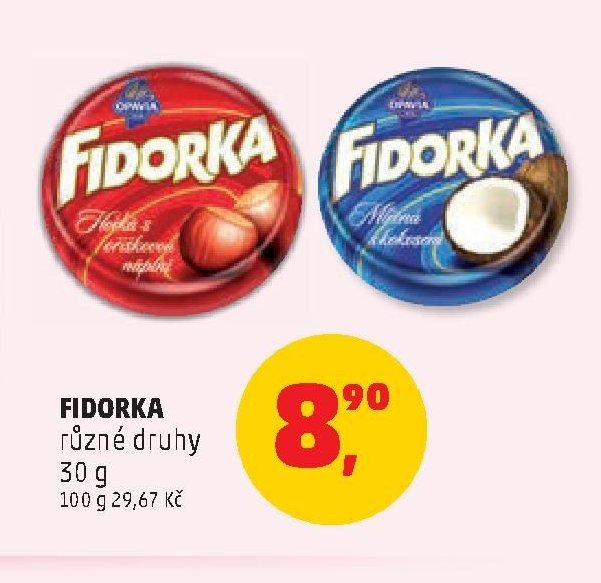 FIDORKA různé druhy