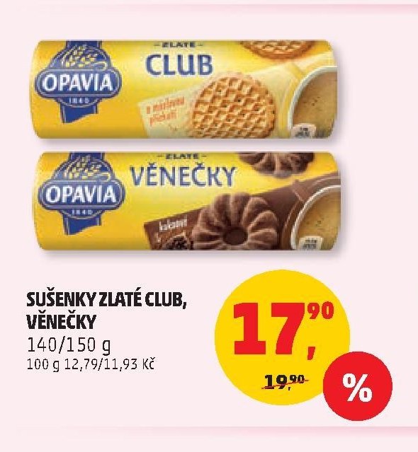 SUŠENKY ZLATÉ CLUB, VĚNEČKY