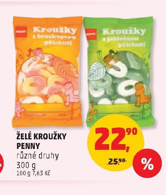 ŽELÉ KROUŽKY PENNY
