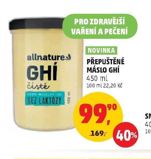 PŘEPUŠTĚNÉ MÁSLO GHÍ