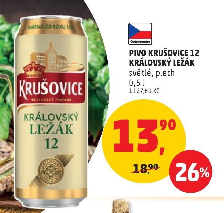 PIVO KRUŠOVICE 12 KRÁLOVSKÝ LEŽÁK