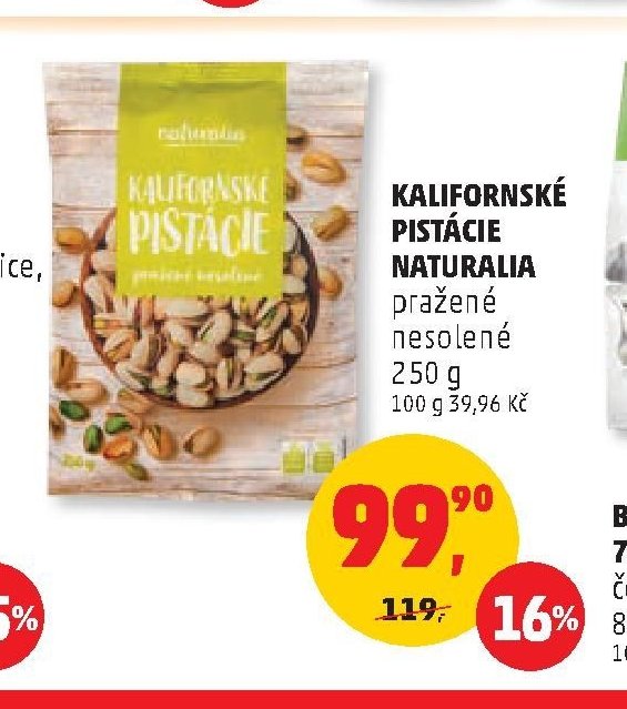 KALIFORNSKÉ PISTÁCIE NATURALIA