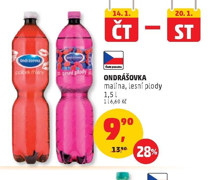 Ondrášovka malina, lesní plody