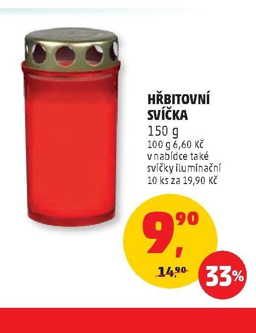 HŘBITOVNÍ SVÍČKA 150 g
