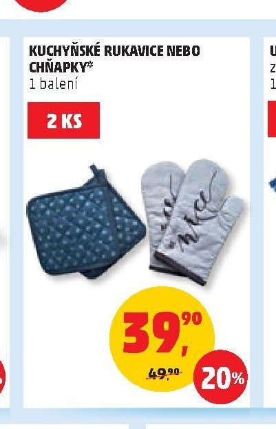 KUCHYŇSKÉ RUKAVICE NEBO CHŇAPKY