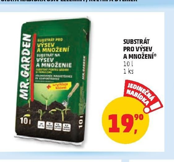 Substrát pro výsev a množení