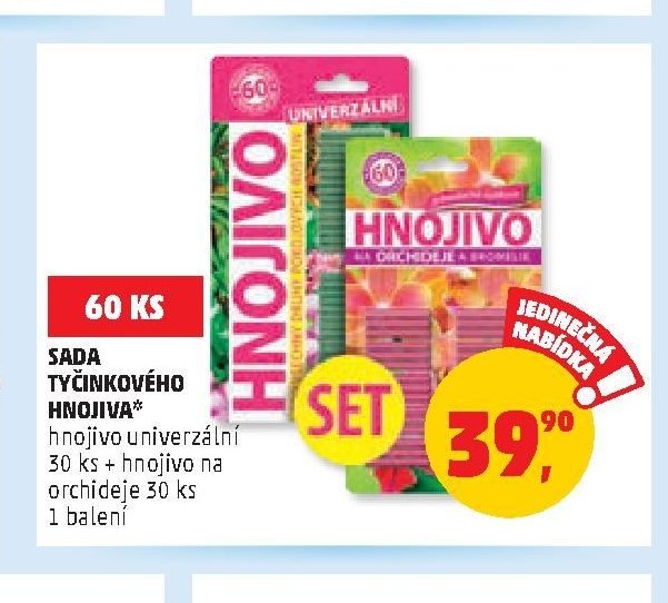 Sada tyčinkového hnojiva 60 ks