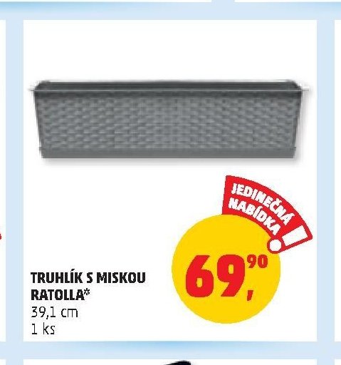 Truhlík s miskou Ratolla