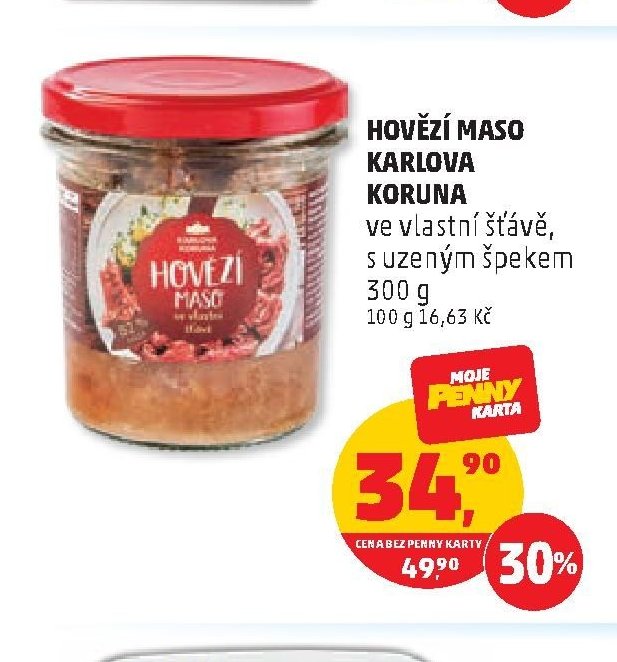 Hovězí maso Karlova Koruna