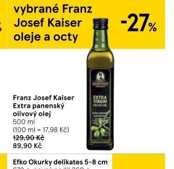Franz Josef Kaiser Extra panenský olivový olej 500 ml