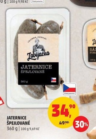 JATERNICE ŠPEJLOVANÉ 360 g