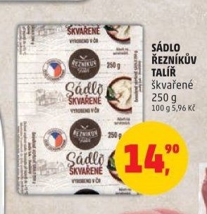 Sádlo Řezníkův talíř