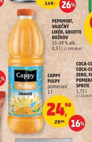 CAPPY PULPY pomeranč