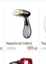 Napařovač oděvů