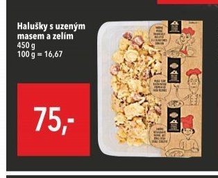 Halušky s uzeným masem a zelím
