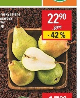 Hrušky zelené Lucasova volné 1 kg