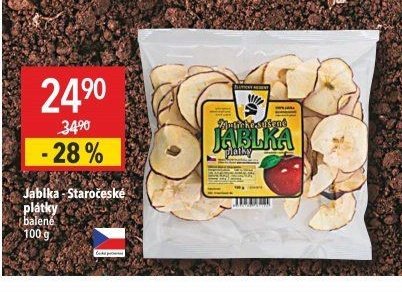 Jablka - Staročeské plátky balené 100 g
