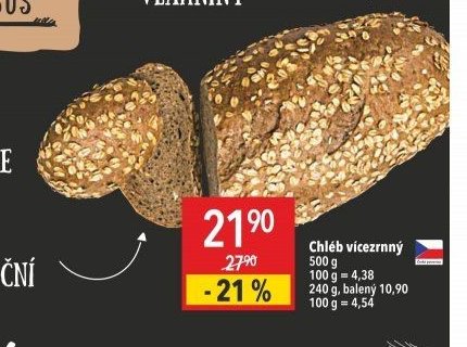 Chléb vícezrnný