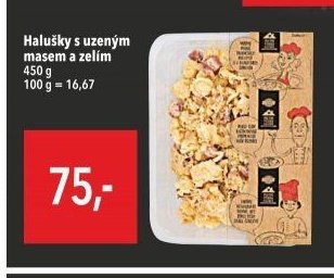 Halušky s uzeným masem a zelím