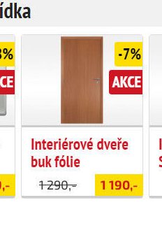 Interiérové dveře buk fólie - UNI HOBBY akcniletaky.com